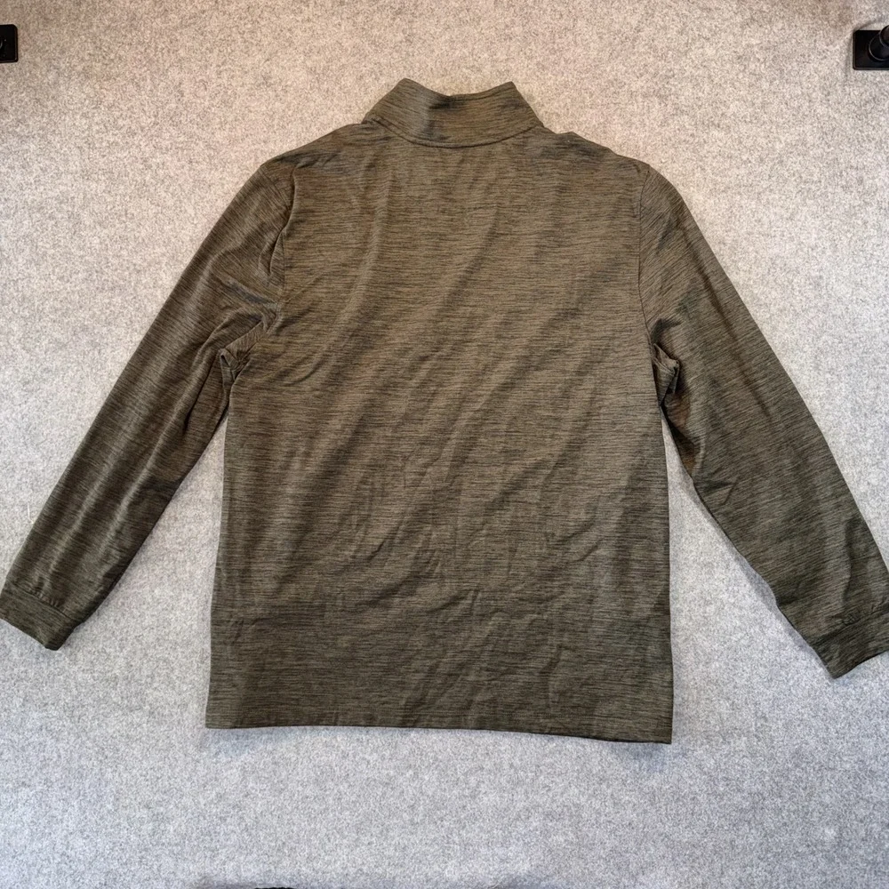 Hurley HFA23VMZ-07873 Quarter-Zip Pullover XL Heathered Green Performance Blend